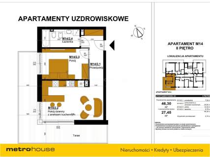 Mieszkanie na sprzedaż, 46,3 m2, Busko-Zdrój