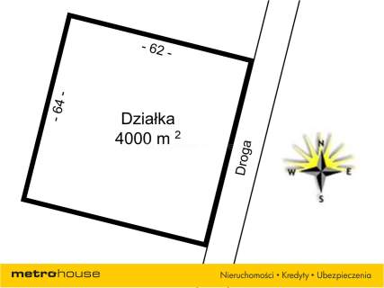 Działka rolna na sprzedaż, 4000 m2, Iława