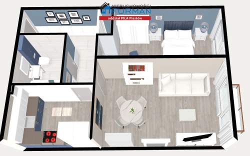 Mieszkanie na sprzedaż, 47,9 m2, Piła