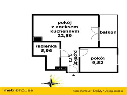 Mieszkanie na sprzedaż, 42,78 m2, Iława