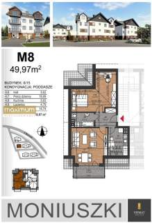 Nowe mieszkania MONIUSZKI Biłgoraj od 50 do 67m2