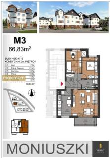 Nowe mieszkania MONIUSZKI Biłgoraj od 50 do 67m2
