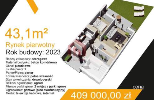 Mieszkanie 2-pokojowe z ogrodem Gotowe Ikw 2024