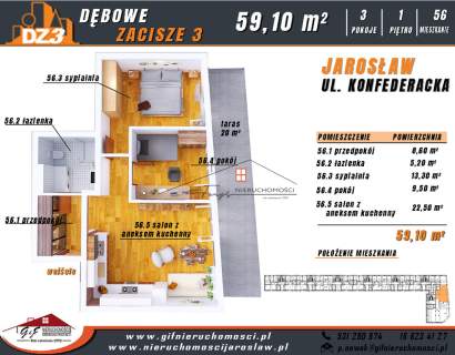 DZ3- Nowe mieszkanie w Jarosławiu-M56