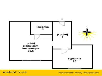Mieszkanie na sprzedaż, 45,5 m2, Szklarska Poręba