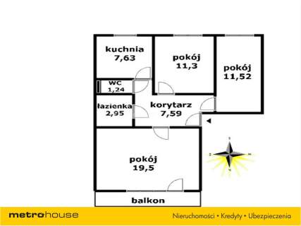 Mieszkanie na sprzedaż, 61,73 m2, Iława