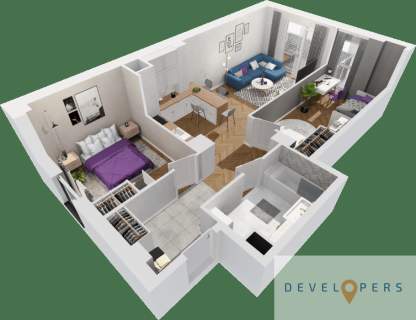 Nowe mieszkanie 3 pokoje 56,49 m2 Dzień otwarty 