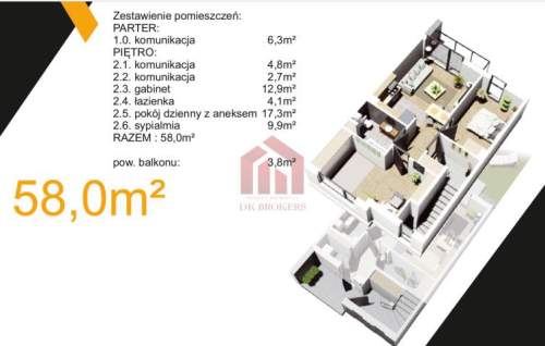 Mieszkanie 3-pokojowe PŁD Rzeszowa SD 1.2024