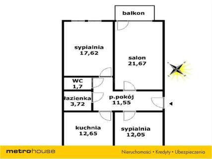 Mieszkanie na sprzedaż, 80,96 m2, Gdańsk