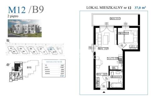 Nowe mieszkanie 2-pokojowe 37m2 - RUMIA
