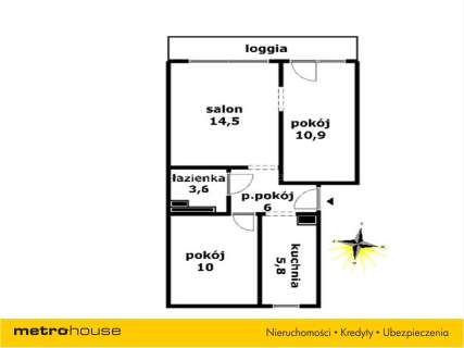 Mieszkanie na sprzedaż, 50,84 m2, Ostróda