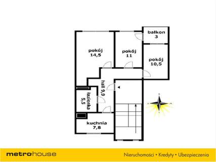 Mieszkanie na sprzedaż, 61,5 m2, Rumia