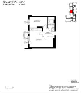 Nowe mieszkanie 2 pokoje 48,37 m2 BIELANY