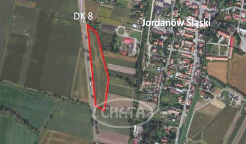 Działka przemysłowa przy DK8/Jordanów Śląski