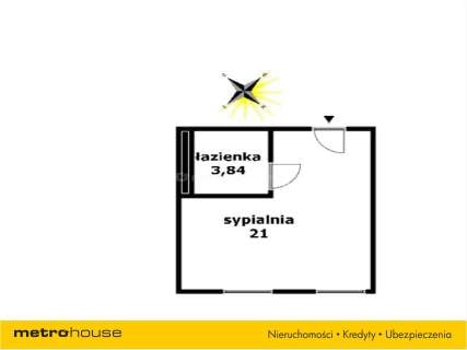 Mieszkanie do wynajęcia, 24,84 m2, Słupsk