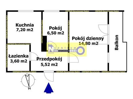 Centrum, M3 37,62 m2, ul. Wyszyńskiego