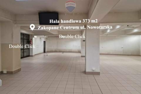 Hala handlowa 373 m2 w centrum Zakopanego