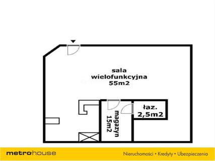 Nieruchomość komercyjna do wynajęcia, 73 m2, Łódź
