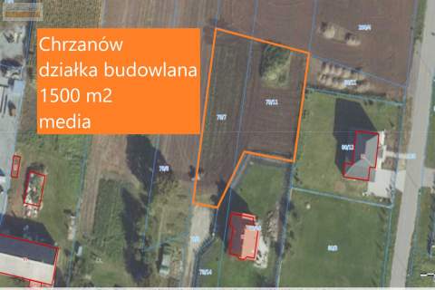 Działka budowlana, wszystkie media Chrzanów