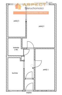  3 pok. mieszkanie 45,9 m2 3 piętro winda centrum 