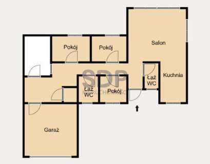Dom parterowy 208 m2, działka 2084 m2, 2006 r.