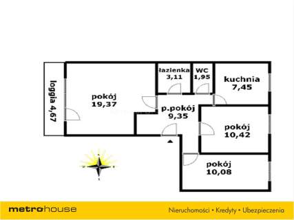 Mieszkanie na sprzedaż, 61,73 m2, Iława