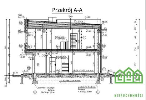 Dom developerski Miedzyń 105/160m2 bliźniak VI.24r