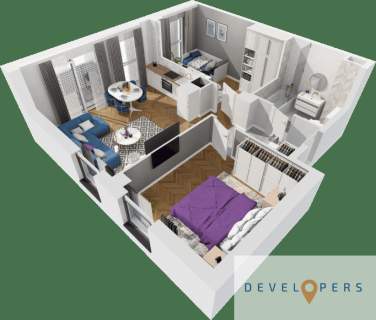 Nowe rodzinne mieszkanie 3 pokoje 54,17 m2
