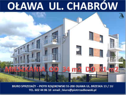 Biuro nieruchomości Oława sprzeda nowe 3 pokojowe mieszkanie