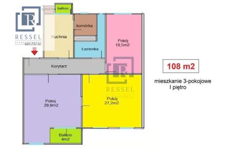 Mieszkanie 108 m2 - 3 pokoje - remont/Inwestycja