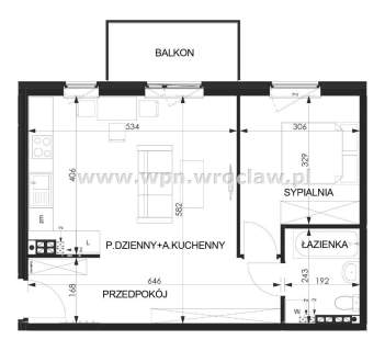 Nowe 2 pokoje, balkon, dużo zieleni, Lutynia