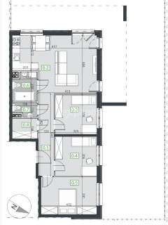 4 pokoje / ogród 114 m / 2 łazienki / garderoba