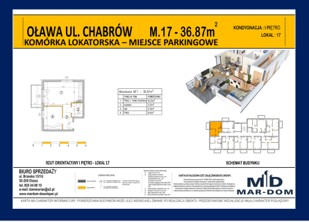 Biuro nieruchomości Oława sprzeda nowe 2 pokojowe mieszkanie