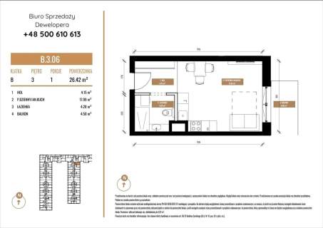 Mieszkanie na sprzedaż, 26,43 m2, Katowice