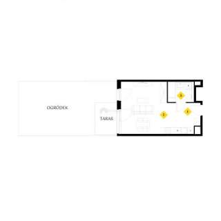 Jednopokojowy apartament 70 m od plaży