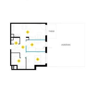 Trzypokojowy apartament 70 m od plaży