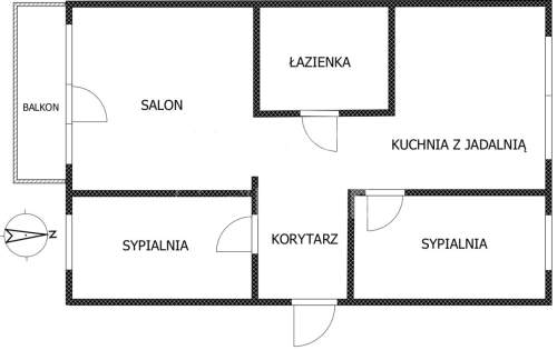 Ładne i zadbane, 3 pokojowe mieszkanie w Gdańsku
