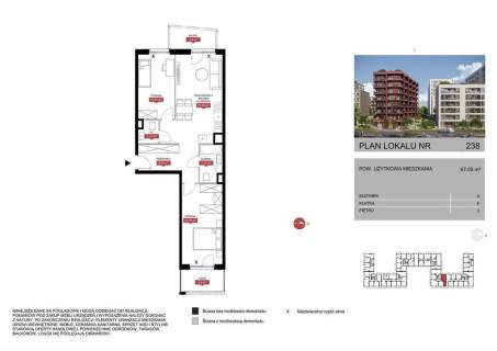 3-pokojowe mieszkanie przy Westfield Mokotów