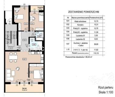 Mieszkanie na sprzedaż, 96,45 m2, Kraków