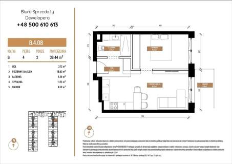 Mieszkanie na sprzedaż, 38,44 m2, Katowice