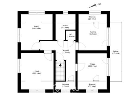 Duży ogród/3 mieszkania/ balkon/ kominek/ PKP