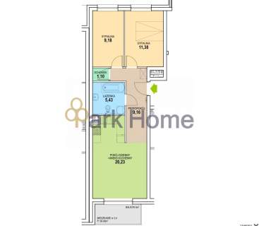 Mieszkanie na sprzedaż, 56,48 m2, Zielona Góra