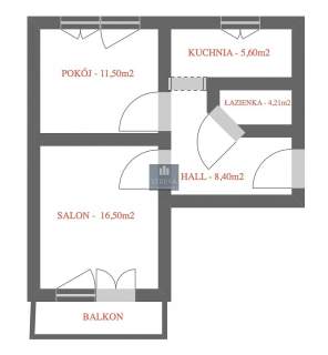 Mieszkanie na sprzedaż, 46,21 m2, Szczecin