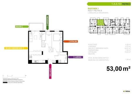 Mieszkanie na sprzedaż, 53 m2, Tychy