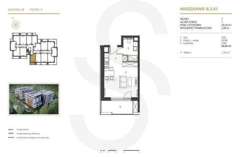 Jednopokojowy apartament 5 minut od plaży