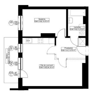 Nowe mieszkanie 48,37 m2 Bielany