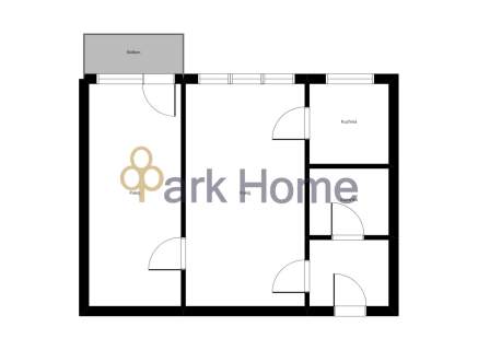 Centrum 40,90m2 2 pokoje Balkon PARTER 