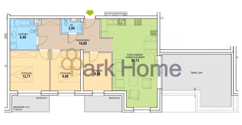 Mieszkanie na sprzedaż, 84,72 m2, Zielona Góra