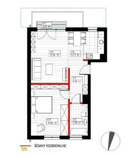 Bezczynszowe 2/3 pokoje, 55 m2, ogródek 120 m2