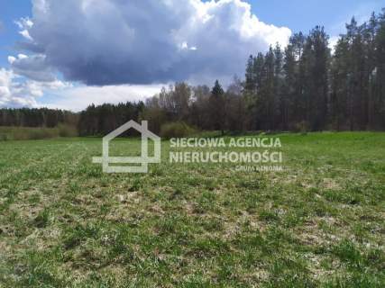 działka między lasem a jeziorem Jałowu